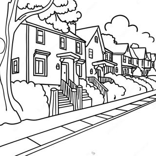 Neighborhood Coloring Pages