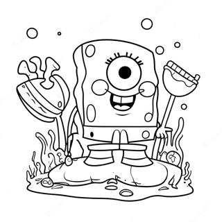 Spongebob Squarepants Coloring Page 25221-20252