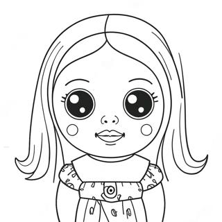 Creepy Doll Coloring Pages