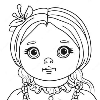 Creepy Doll Coloring Page 25241-20271