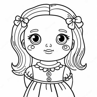 Creepy Doll Coloring Page 25241-20272