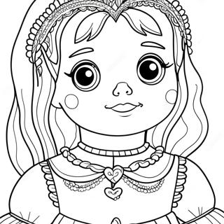 Haunted Doll Coloring Page 25242-20274