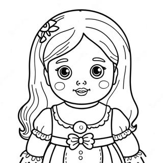 Haunted Doll Coloring Page 25242-20276