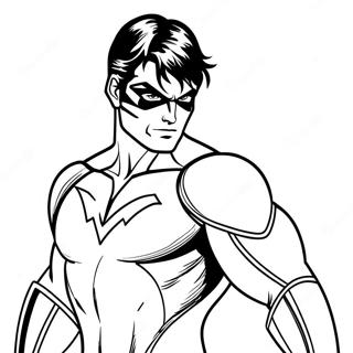 Nightwing Coloring Page 25251-20280