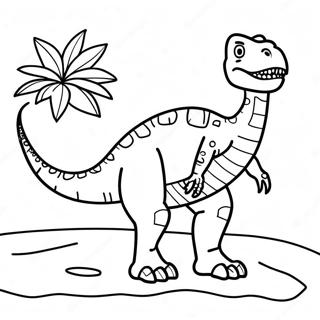 Dinosaur Fossil Coloring Page 25261-20281