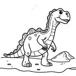 Dinosaur Fossil Coloring Page 25261-20282