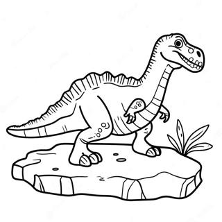 Dinosaur Fossil Coloring Page 25261-20283