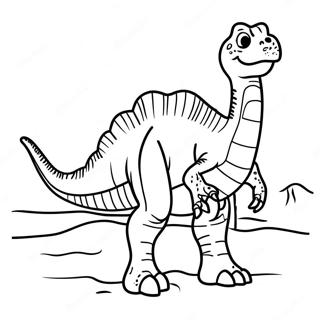 Dinosaur Fossil Coloring Page 25261-20284