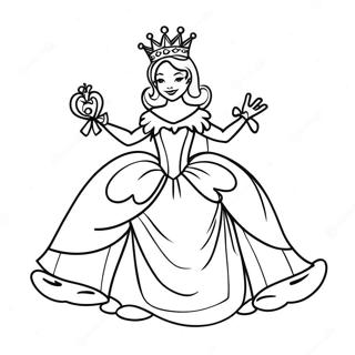 Quaint Queen Coloring Page 25272-20297