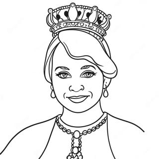 Quaint Queen Coloring Page 25272-20298