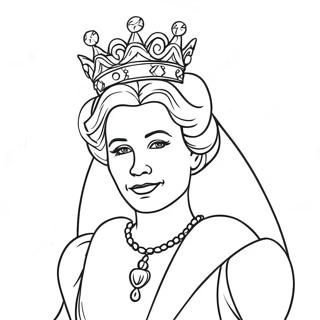 Quaint Queen Coloring Page 25272-20299