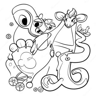 Disney Alphabet Coloring Page 25281-20306