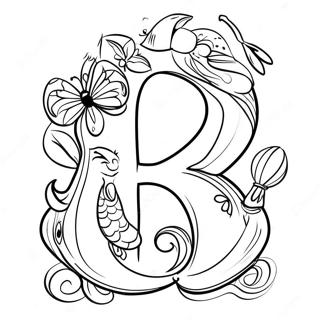 Disney Alphabet Coloring Page 25281-20307