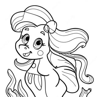 A Is For Ariel Disney Coloring Page 25282-20304