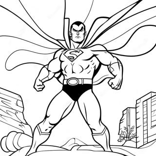 Powerful Black Adam In Action Coloring Page 25302-20321