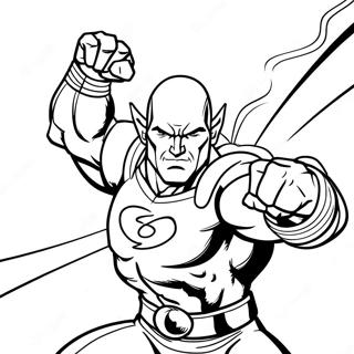 Powerful Black Adam In Action Coloring Page 25302-20323