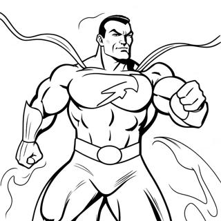 Powerful Black Adam In Action Coloring Page 25302-20324