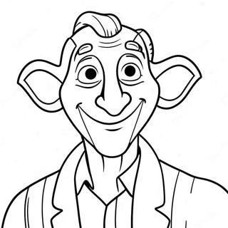 Bfg Giant With Friendly Smile Coloring Page 25322-20337