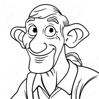 Bfg Giant With Friendly Smile Coloring Page 25322-20340