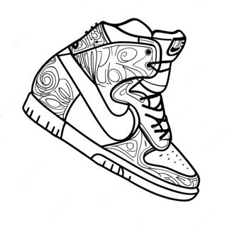 Nike Dunks Coloring Pages