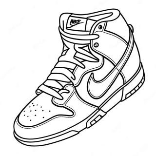 Nike Dunks Coloring Page 25341-20350