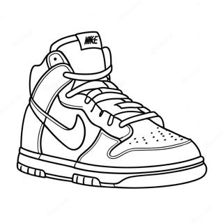 Nike Dunks Coloring Page 25341-20351