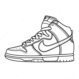 Nike Dunks Coloring Page 25341-20352