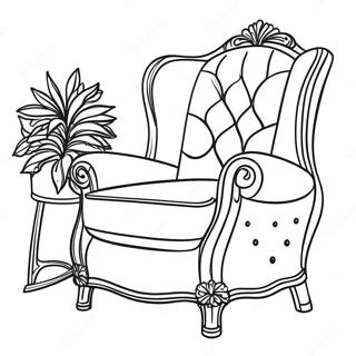 Cozy Armchair Coloring Page 25352-20363