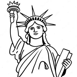 Statue Of Liberty Coloring Page 25391-20386