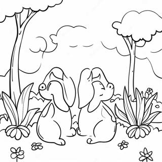 Charming Spot The Difference Garden Scene Coloring Page 25412-20410