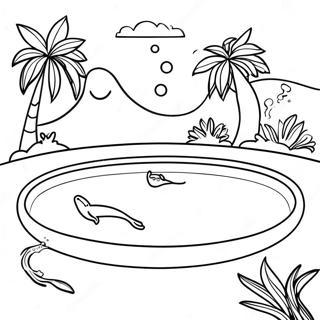 Swimming Pool Fun Coloring Page 2541-2072