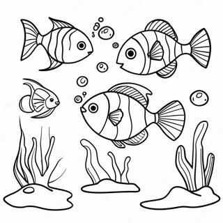 Colorful Underwater Scene Coloring Page 2542-2077