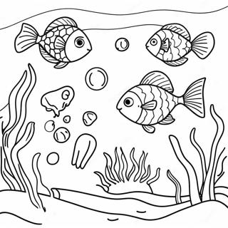 Colorful Underwater Scene Coloring Page 2542-2079