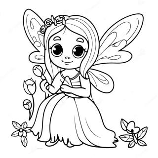 Gothic Fairy Mythical Creature For Adults Coloring Pages