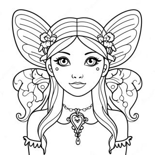 Gothic Fairy Mythical Creature Coloring Page 25471-20454