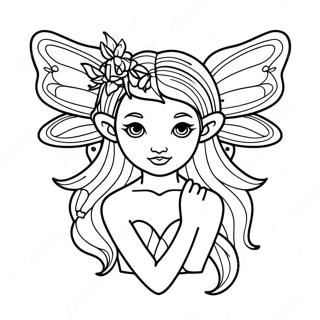 Gothic Fairy Mythical Creature Coloring Page 25471-20456