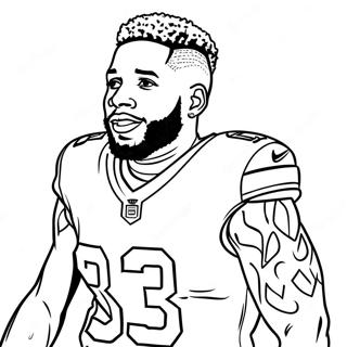 Odell Beckham Jr Coloring Page 25481-20462