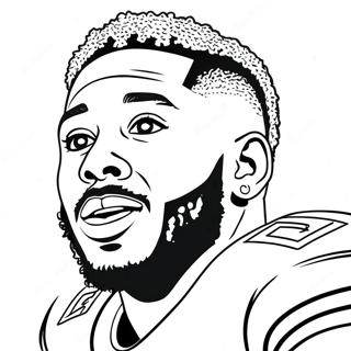 Odell Beckham Jr Coloring Page 25481-20464