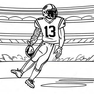 Odell Beckham Jr Catching A Football Coloring Page 25482-20474