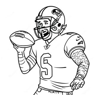 Odell Beckham Jr Catching A Football Coloring Page 25482-20475