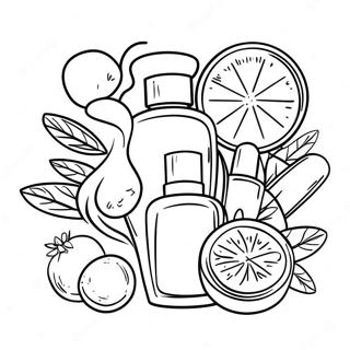 Skincare Coloring Pages