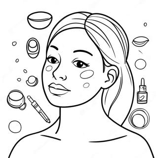 Skincare Routine Coloring Page 2551-2082