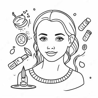 Skincare Routine Coloring Page 2551-2084