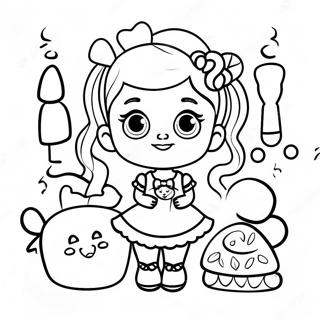 Candylicious Doll With Sweet Treats Coloring Page 25532-20505