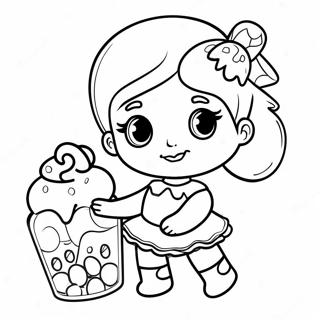 Candylicious Doll With Sweet Treats Coloring Page 25532-20507