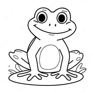 Cute Leap Year Frog Coloring Page 25542-20511