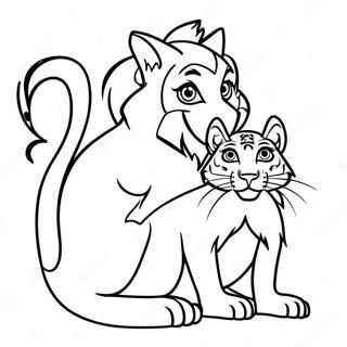 Jasmine And Rajah Coloring Page 25551-20523