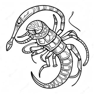 Scorpio Zodiac Sign Coloring Page 25561-20530