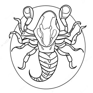 Scorpio Zodiac Sign Coloring Page 25561-20531