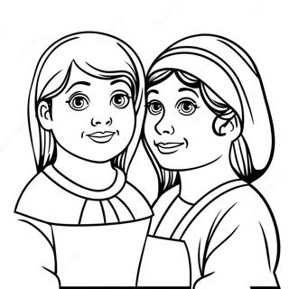 Sisters Coloring Page 25581-20548